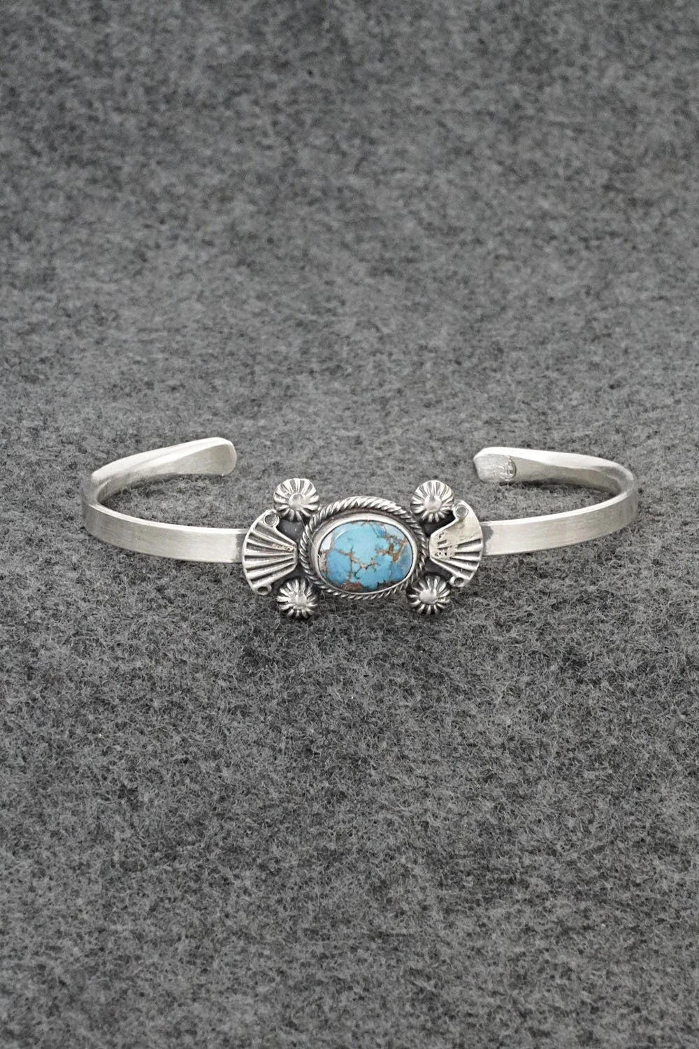 Turquoise & Sterling Silver Bracelet - Genevieve Francisco