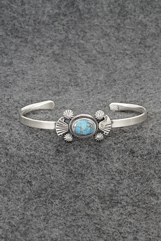 Turquoise & Sterling Silver Bracelet - Genevieve Francisco