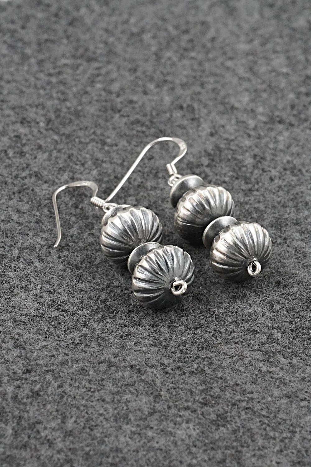 Sterling Silver Navajo Pearl Earrings - Preston Haley