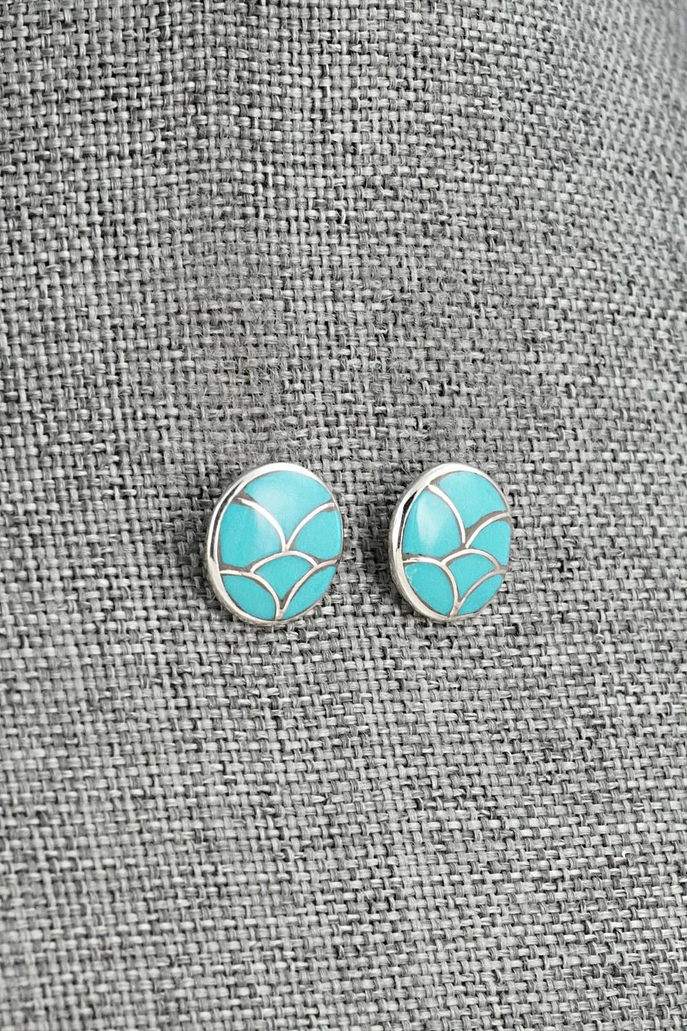 Turquoise & Sterling Silver Earrings - Orena Leekya