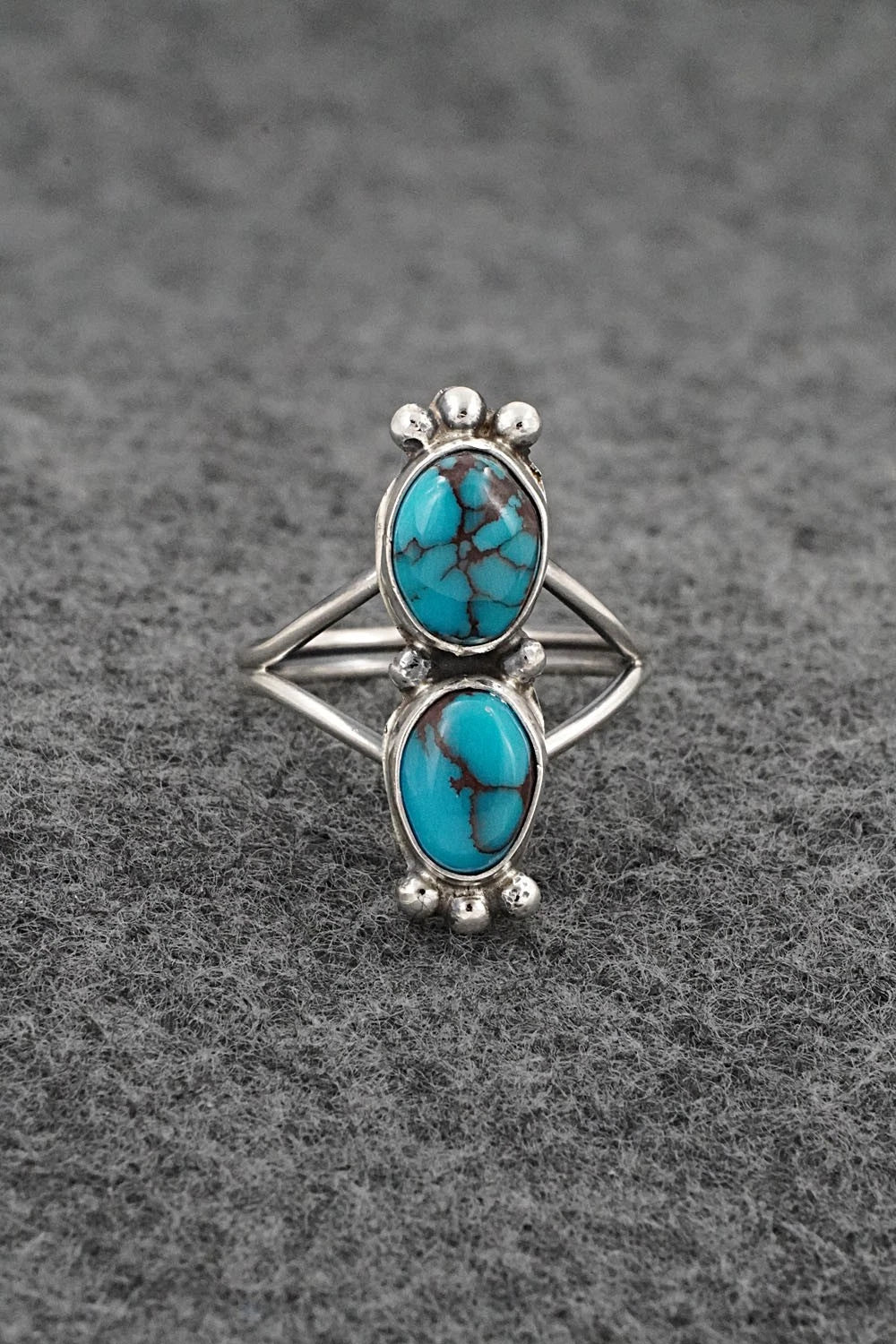 Turquoise & Sterling Silver Ring - Rena Begay - Size 7