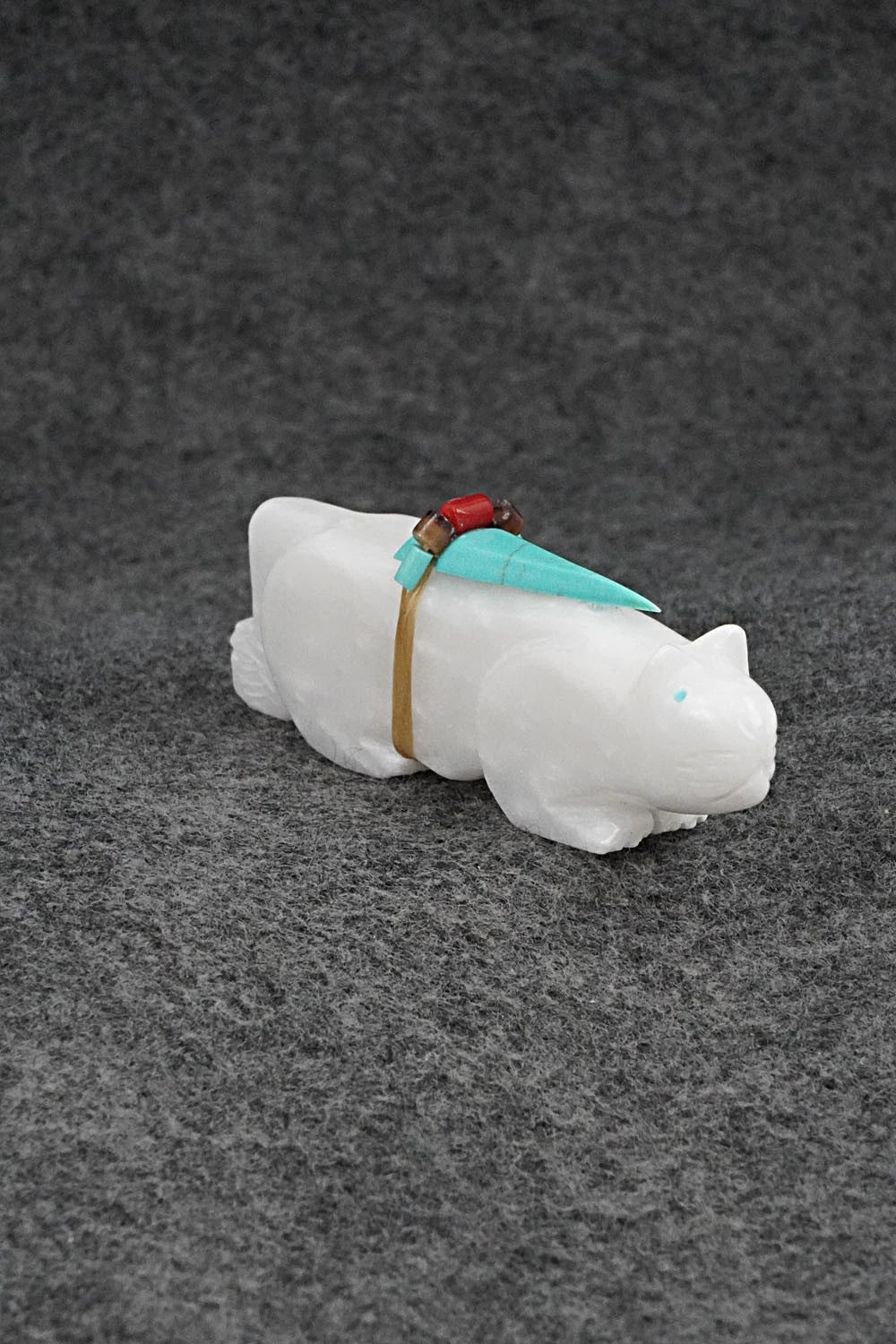 Mountain Lion Zuni Fetish Carving - Alex Tsethalakai