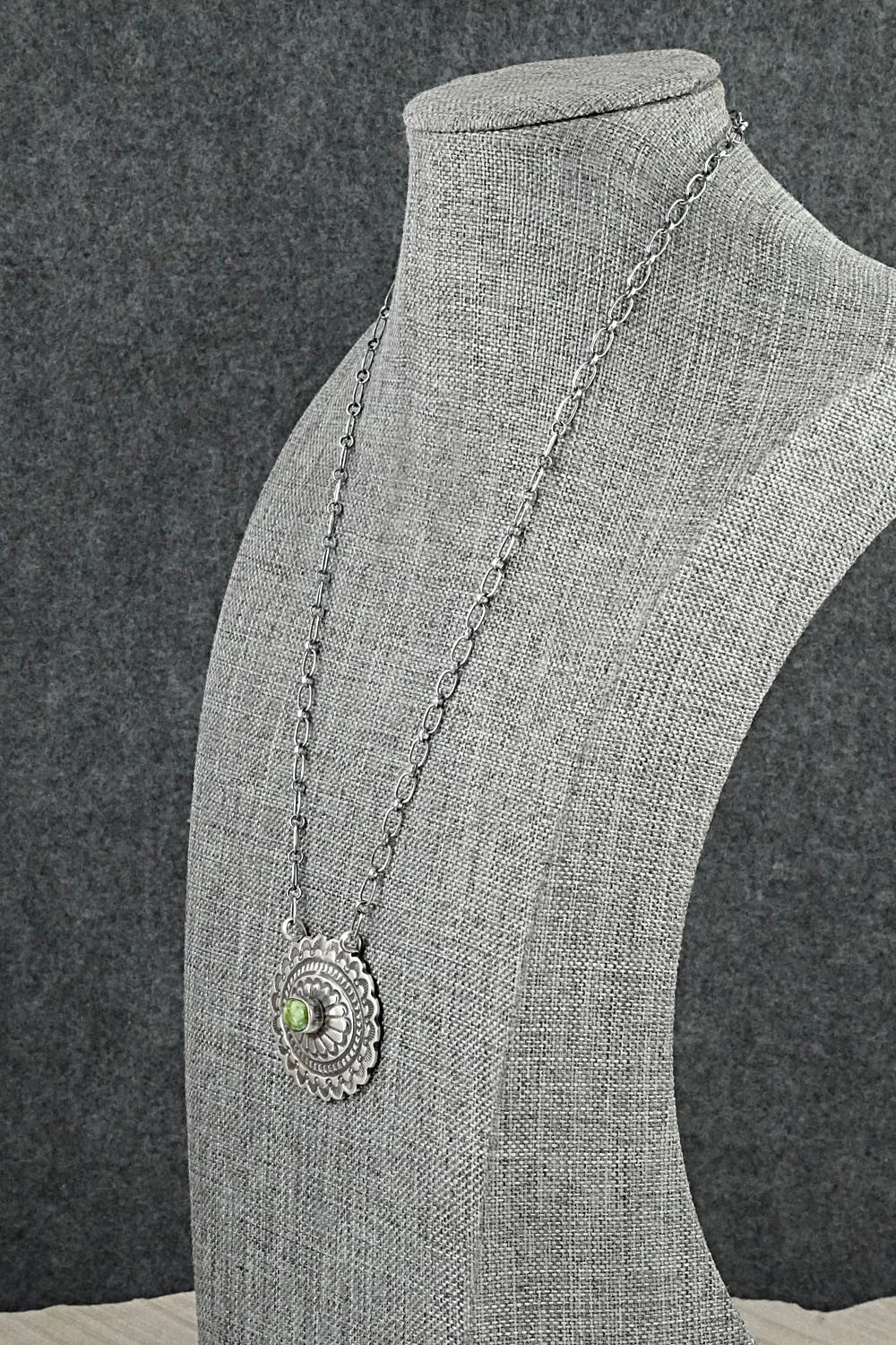 Turquoise & Sterling Silver Necklace - Adrienne Gordon