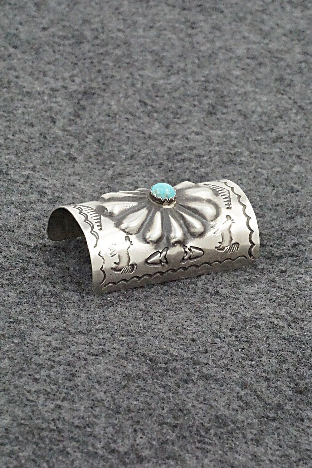 Turquoise & Sterling Silver Hair Pin - Arlene Soce
