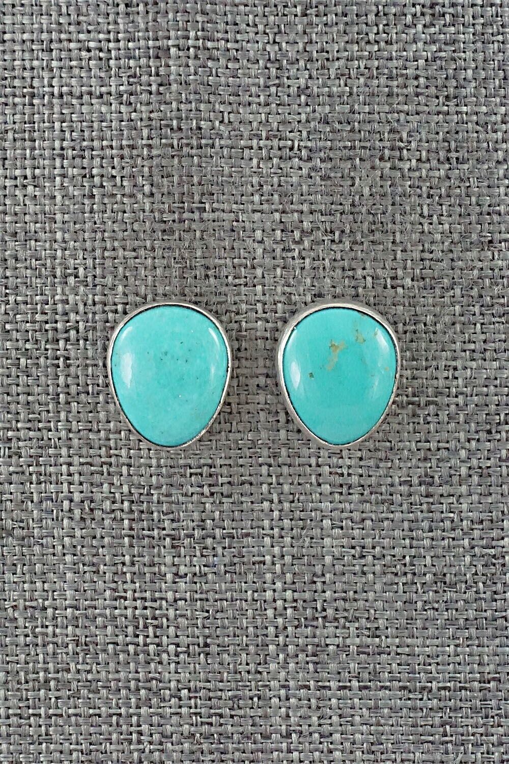Turquoise & Sterling Silver Earrings - Marco Begaye