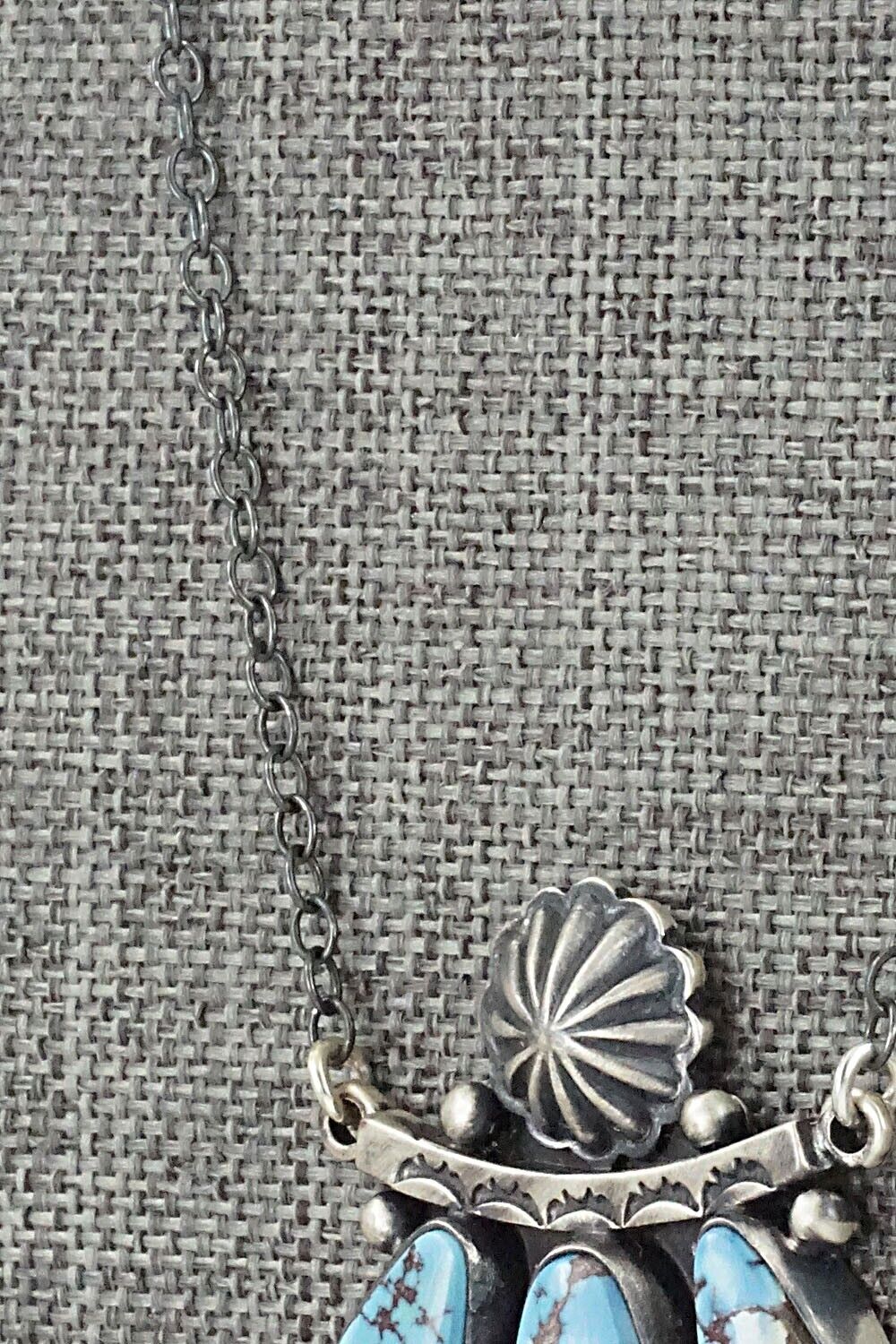 Turquoise & Sterling Silver Necklace - Loretta Delgarito