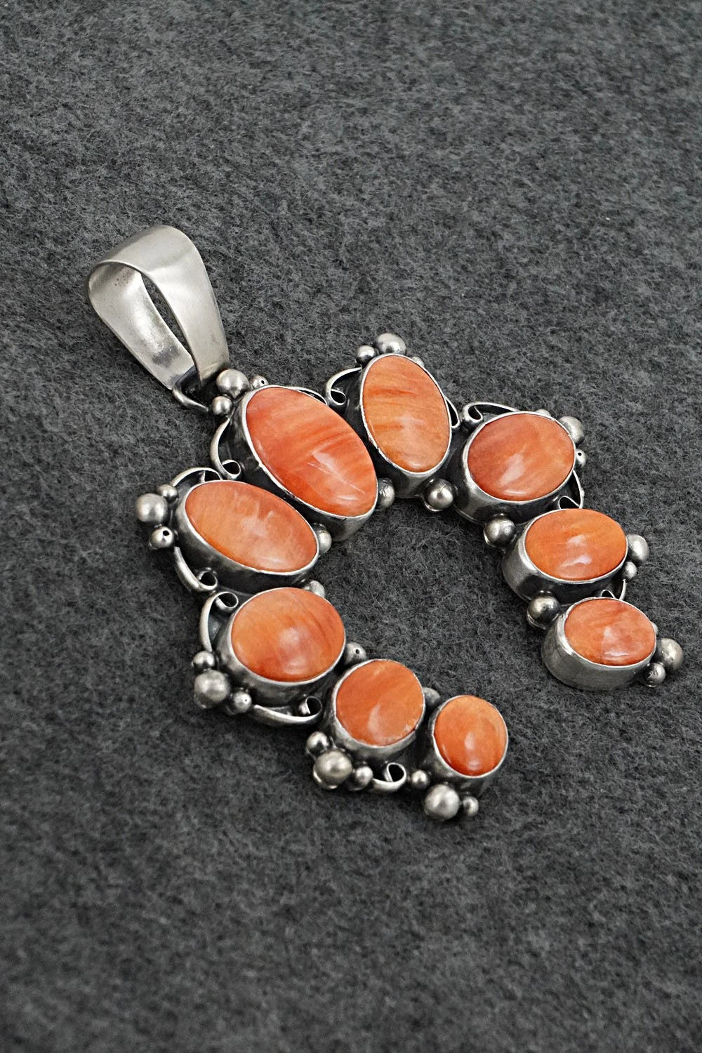 Spiny Oyster & Sterling Silver Pendant - Paul Livingston