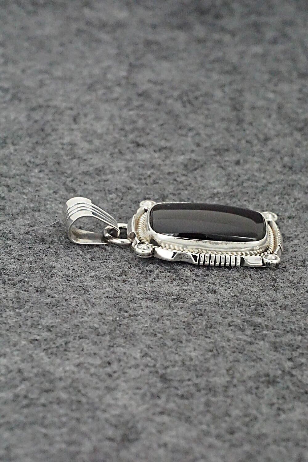 Onyx & Sterling Silver Pendant - Sharon McCarthy