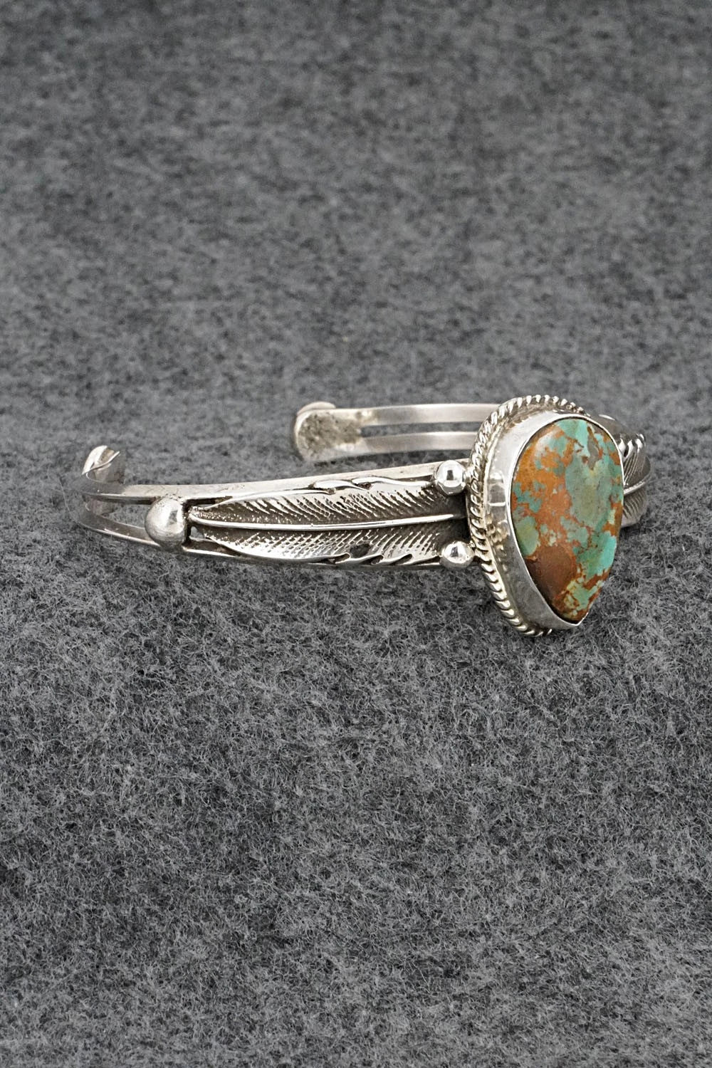 Turquoise & Sterling Silver Bracelet - Priscilla Reeder