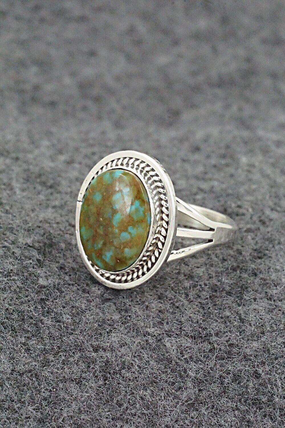 Turquoise & Sterling Silver Ring - Daniel Benally - Size 8.75