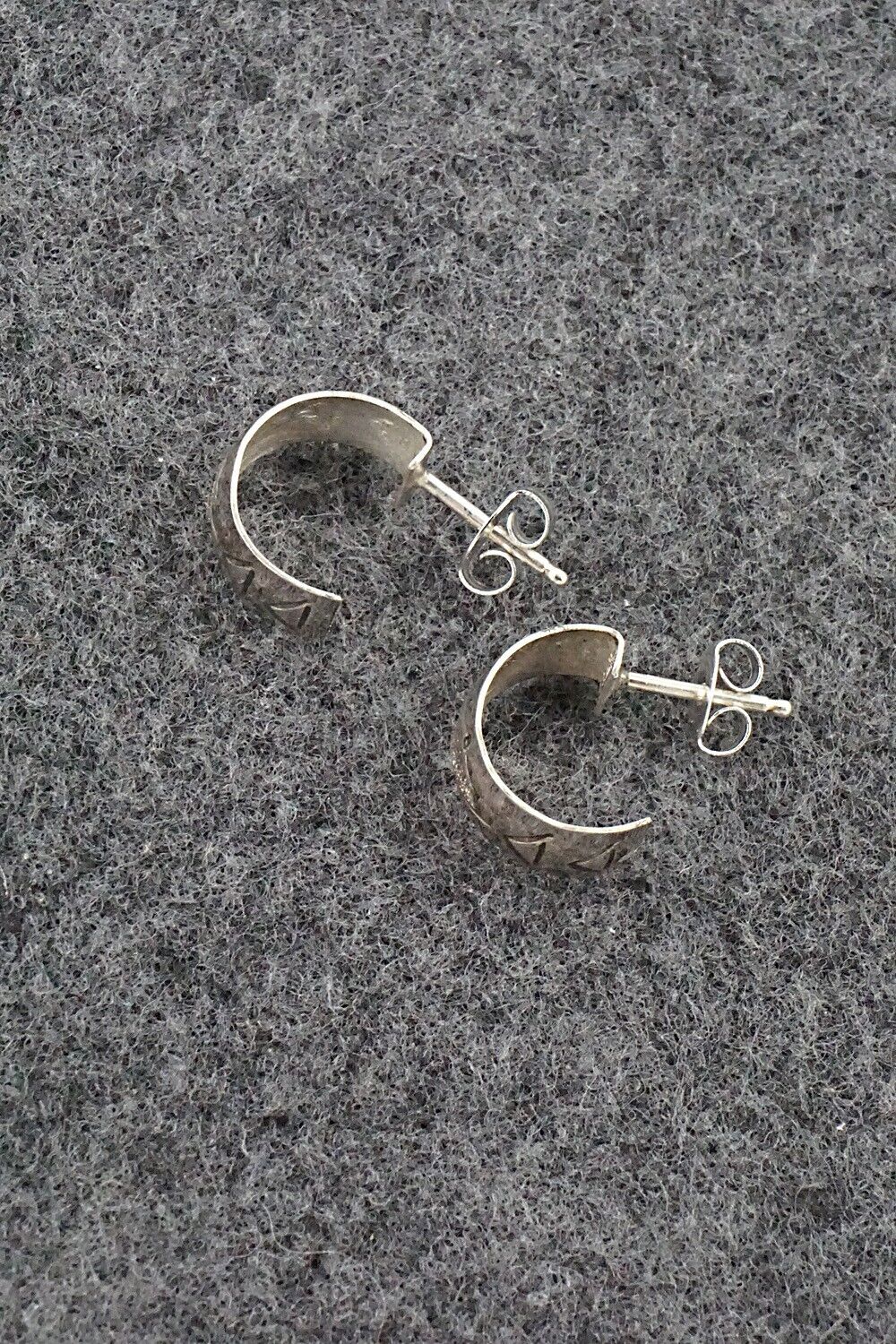 Sterling Silver Hoop Earrings - Delbert Shirley