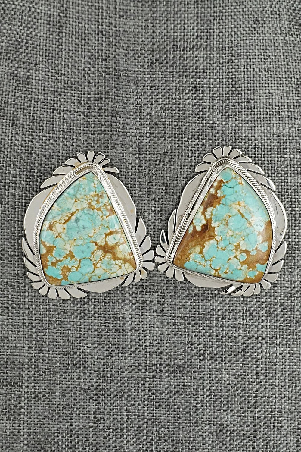 Turquoise & Sterling Silver Necklace and Earrings Set - Mark Yazzie