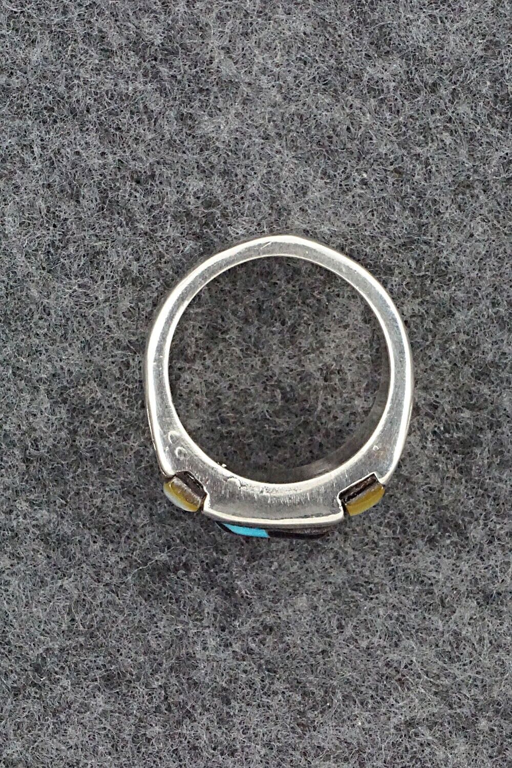 Multi Stone & Sterling Silver Ring - Leslie Lamy - Size 9.5