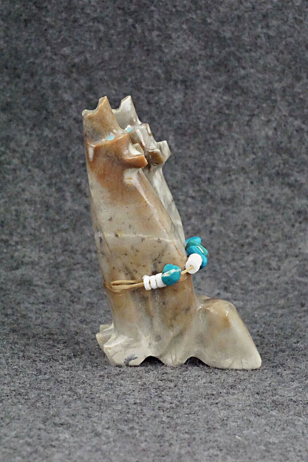 Wolf Pair Zuni Fetish Carving - Tim Lementino