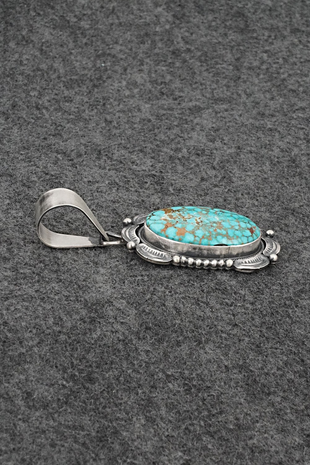 Turquoise & Sterling Silver Pendant - Daniel Benally