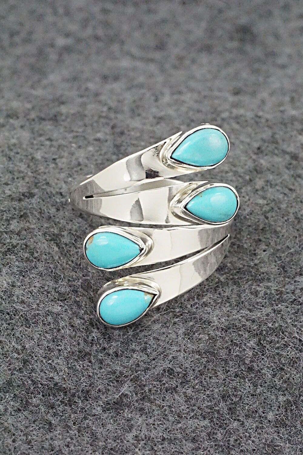 Turquoise & Sterling Silver Ring - Thomas Yazzie - Size 9