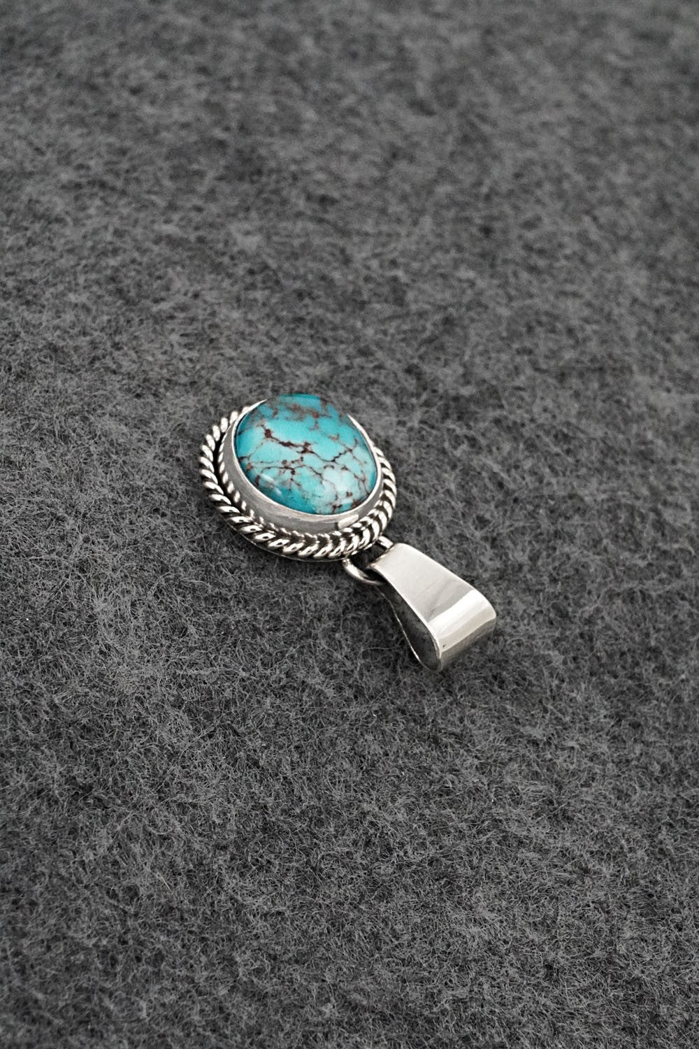 Turquoise & Sterling Silver Pendant - Rena Begay