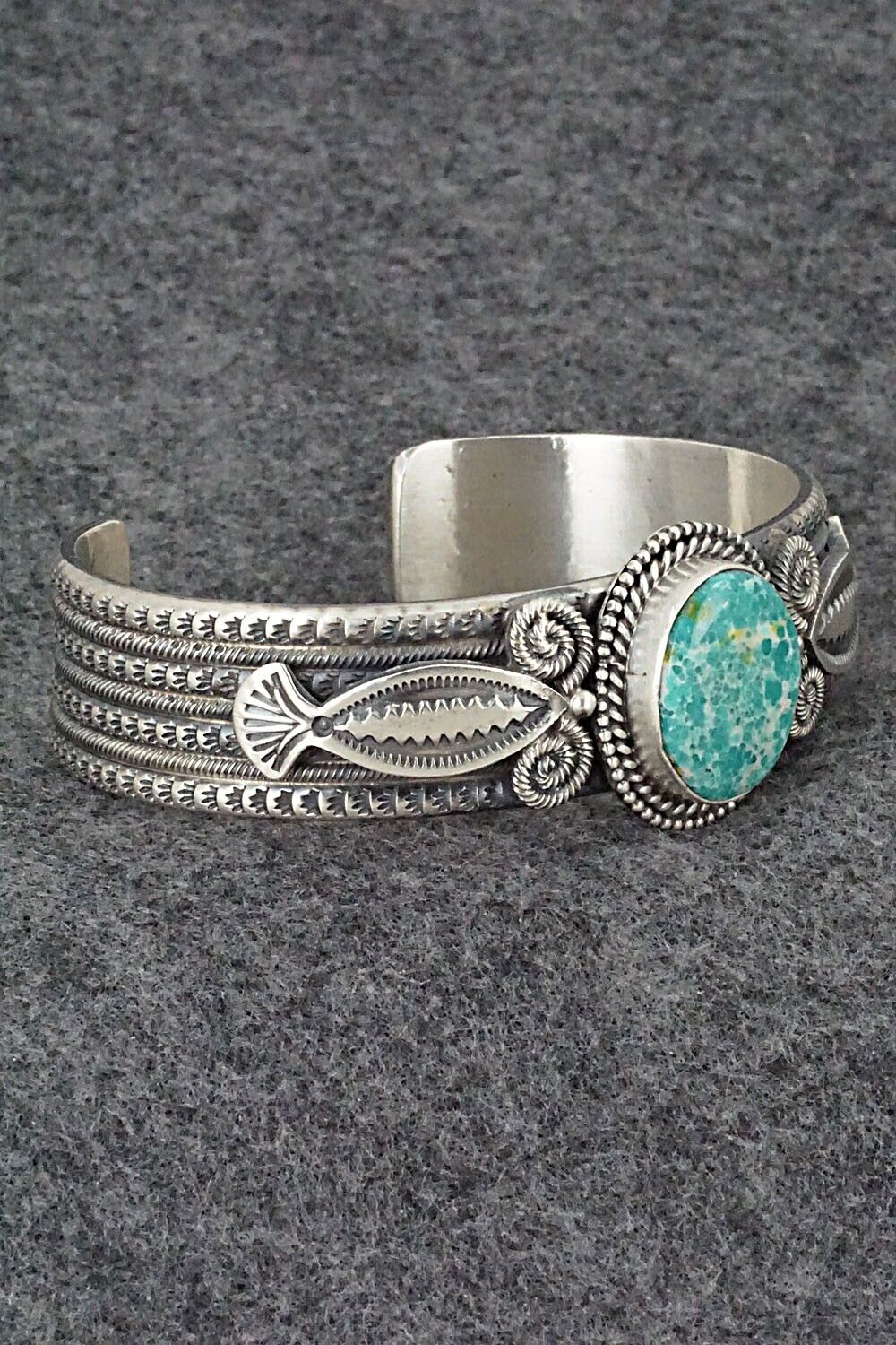 Turquoise & Sterling Silver Bracelet - Michael Calladitto