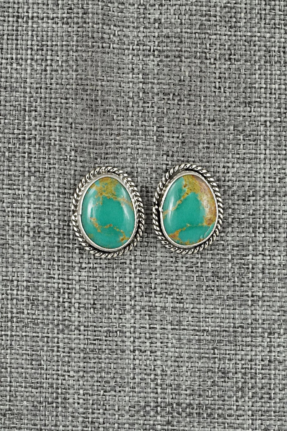 Turquoise & Sterling Silver Earrings - Rosemary Saunders