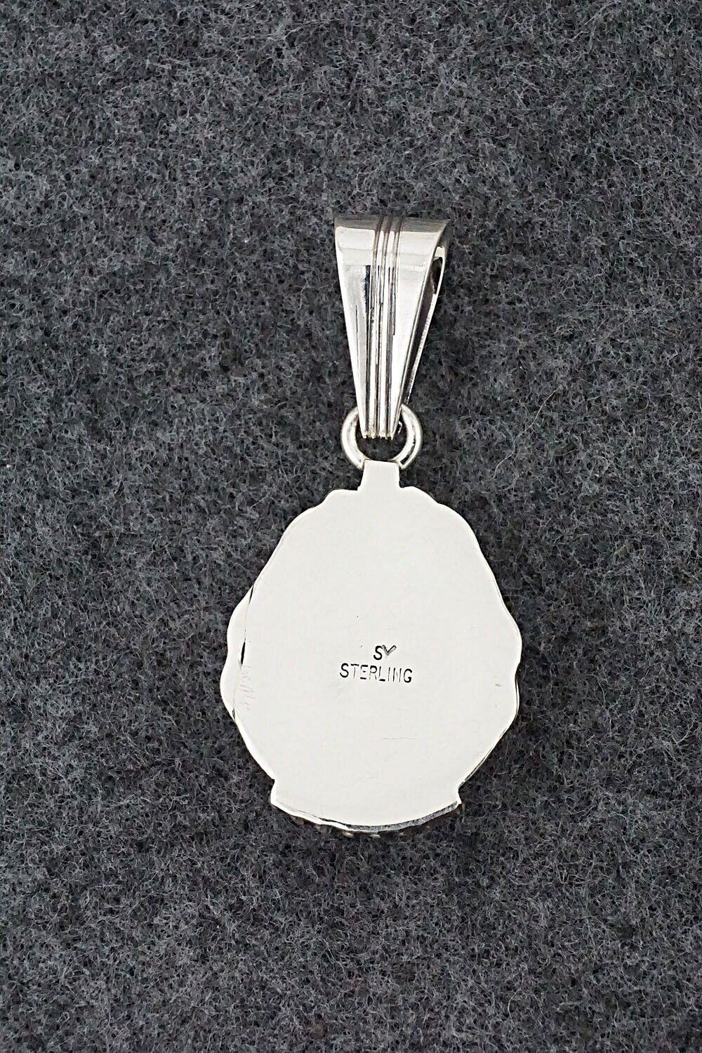 White Buffalo & Sterling Silver Pendant - Samuel Yellowhair