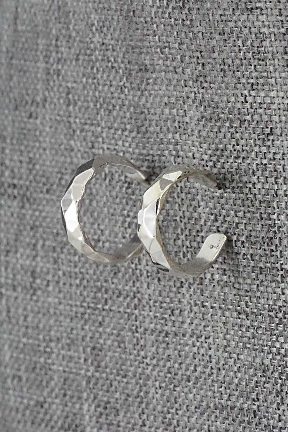 Sterling Silver Hoop Earrings - Elaine Tahe