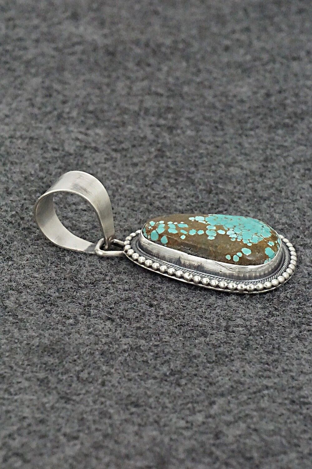 Turquoise & Sterling Silver Pendant - Daniel Benally