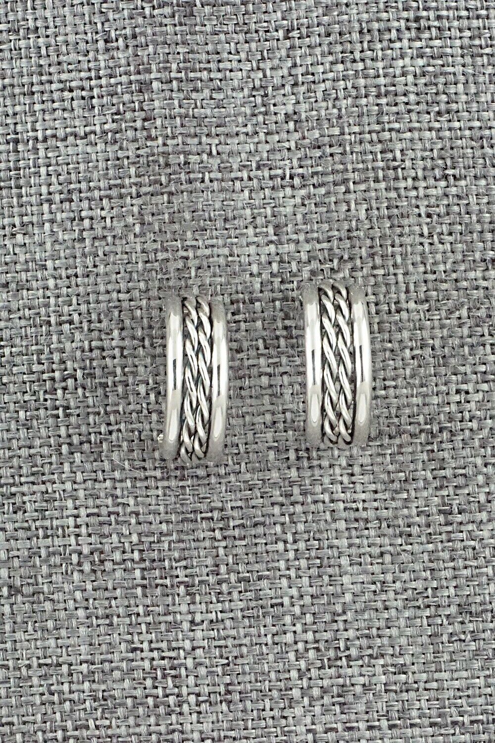 Sterling Silver Hoop Earrings - Caroline Tsosie