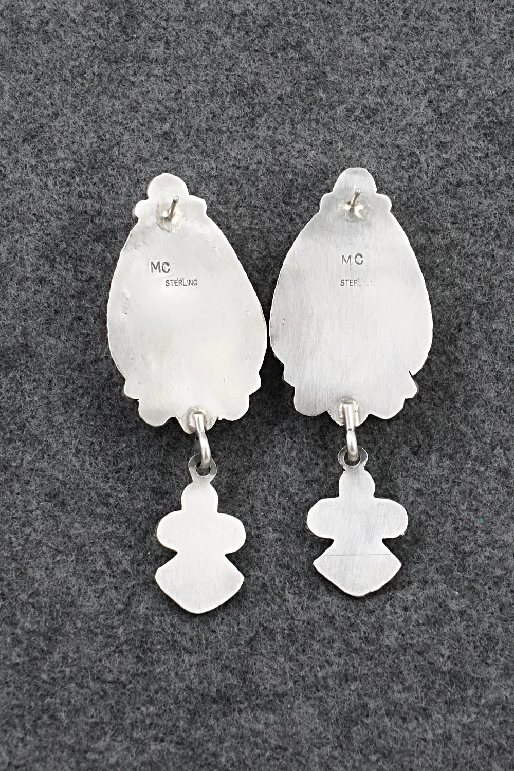 Turquoise & Sterling Silver Earrings - Michael Calladitto