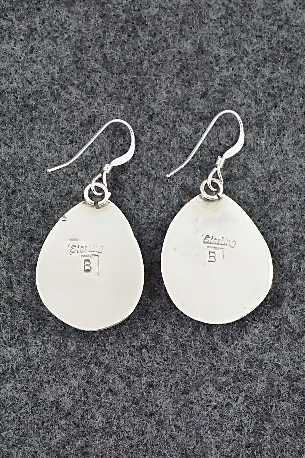 Turquoise & Sterling Silver Earrings - Ervin Begay