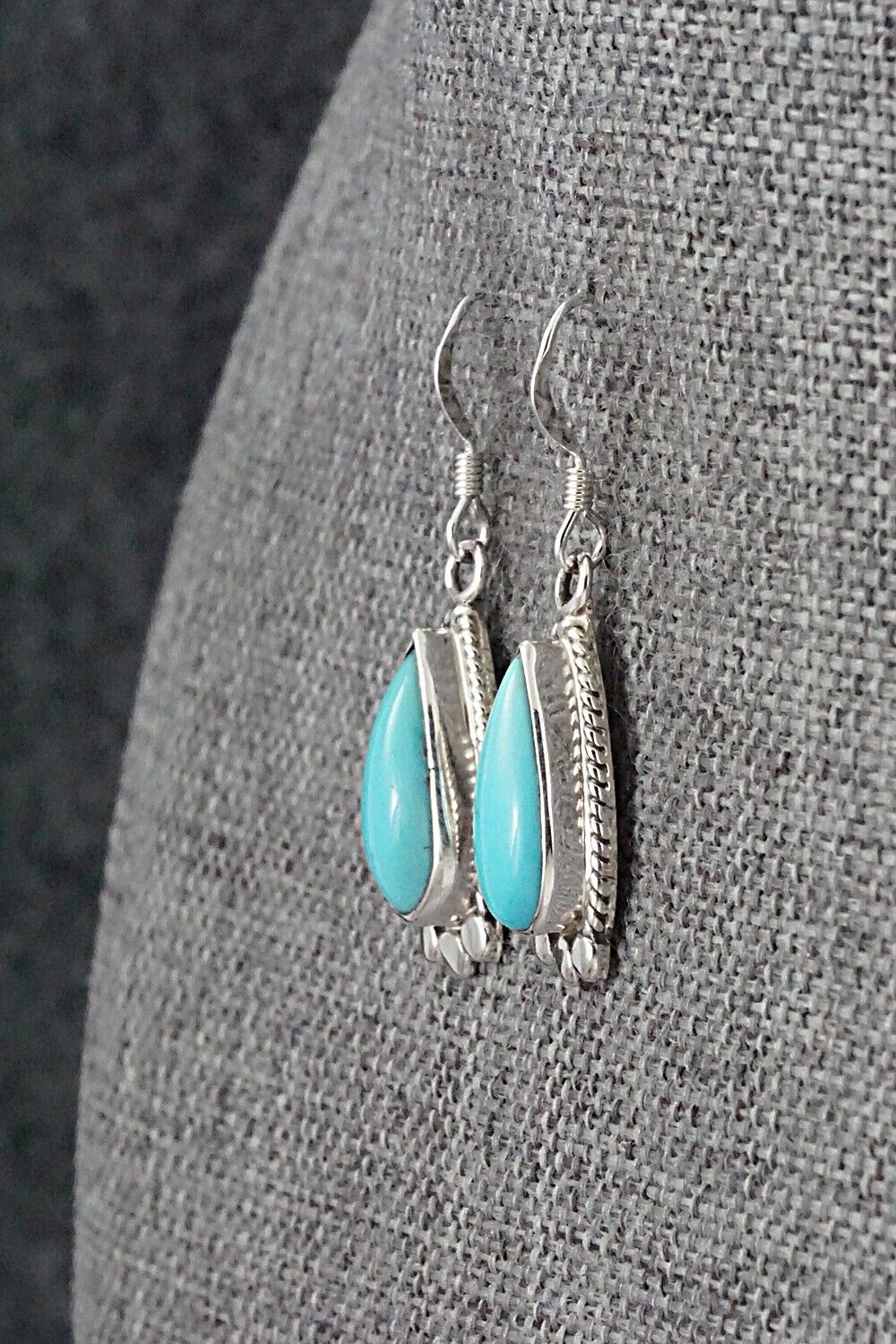 Turquoise and Sterling Silver Earrings - Sharon McCarthy