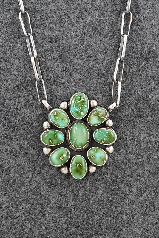 Turquoise & Sterling Silver Necklace - Kathleen Livingston