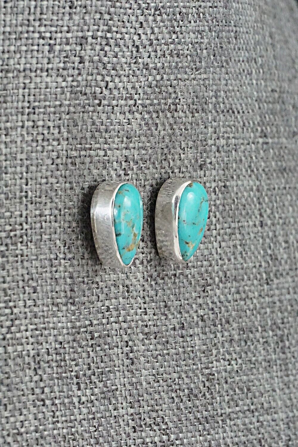 Turquoise & Sterling Silver Earrings - Marco Begaye