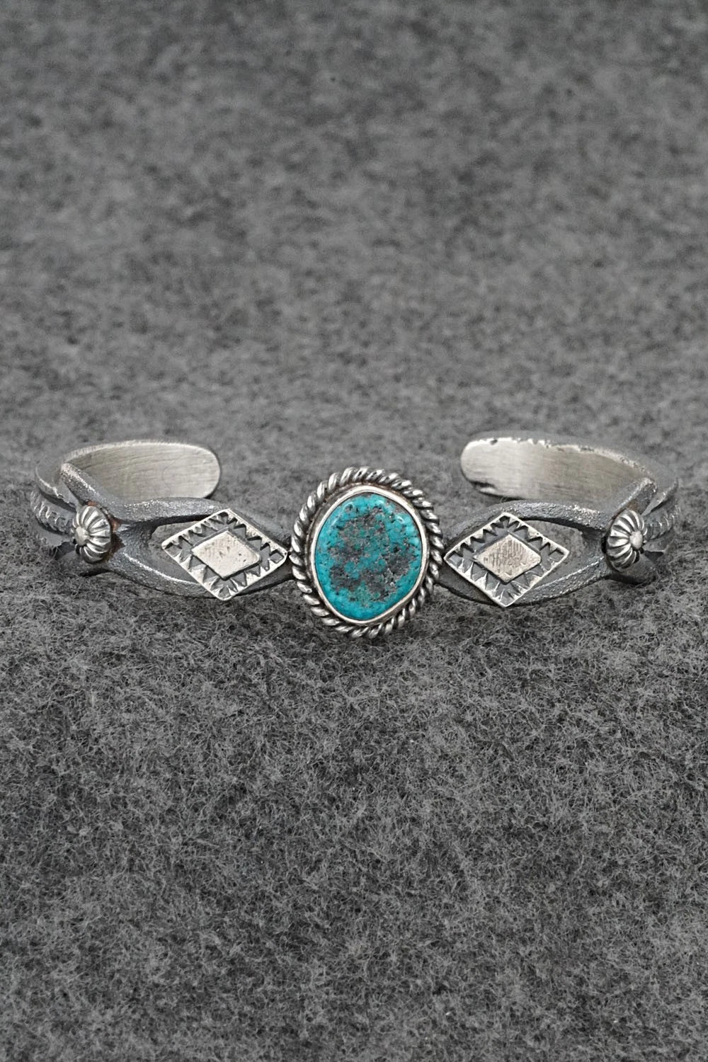 Turquoise & Sterling Silver Bracelet - Kevin Billah