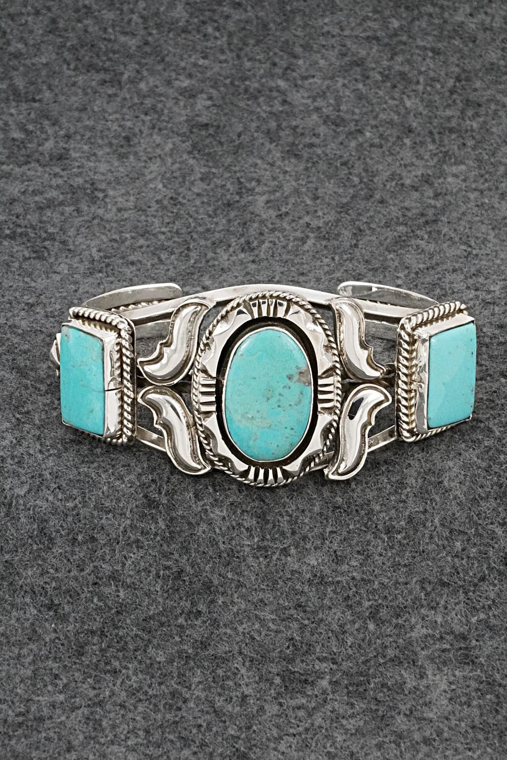 Turquoise & Sterling Silver Bracelet - Emerson Delgarito