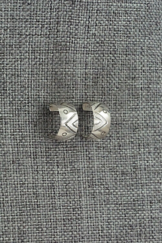 Sterling Silver Hoop Earrings - Nora Ashley
