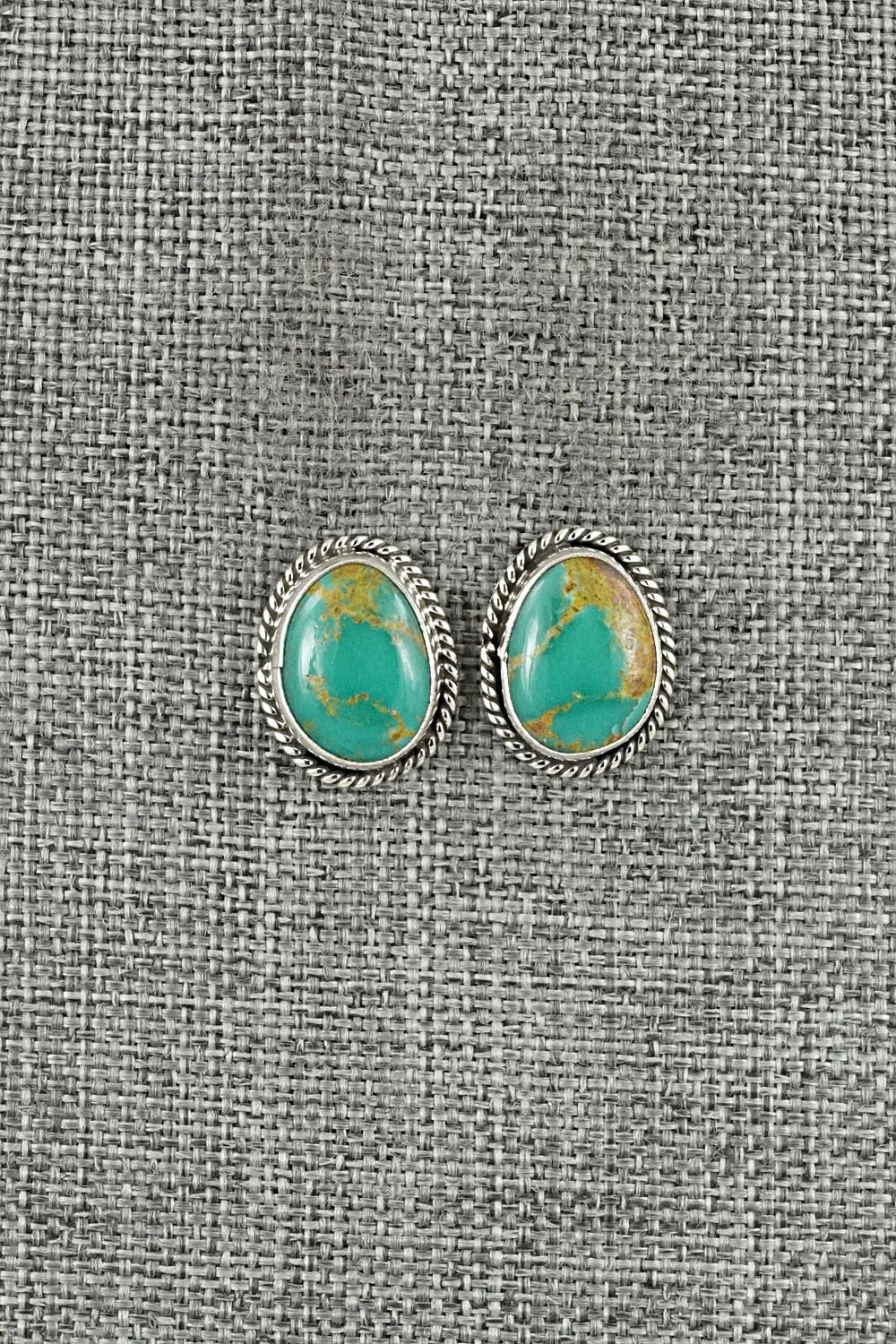 Turquoise & Sterling Silver Earrings - Rosemary Saunders