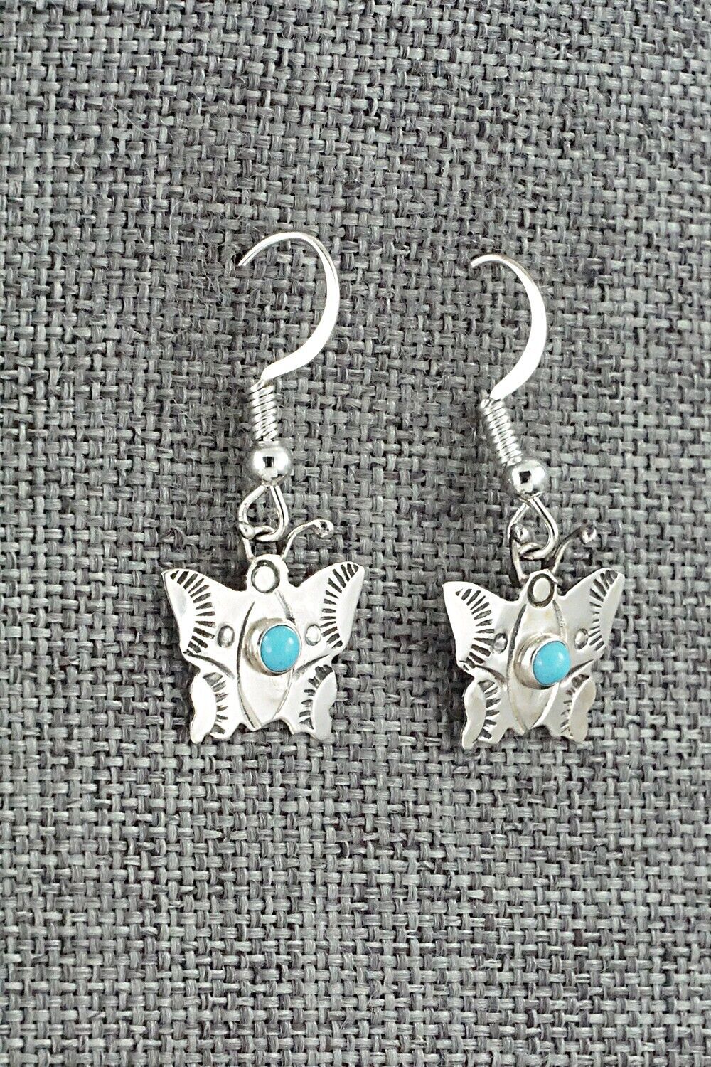 Turquoise & Sterling Silver Earrings - Lucille Platero