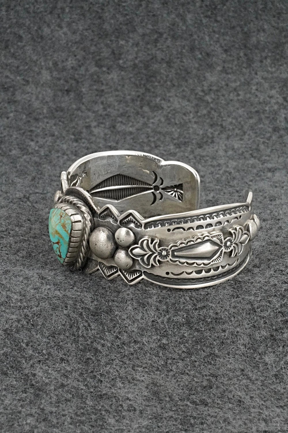 Turquoise & Sterling Silver Bracelet - Roland Dixson