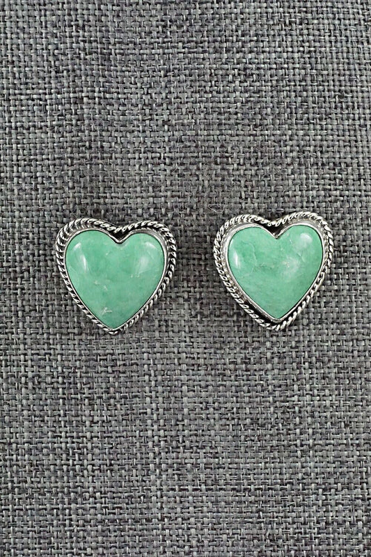 Turquoise and Sterling Silver Earrings - Sharon McCarthy