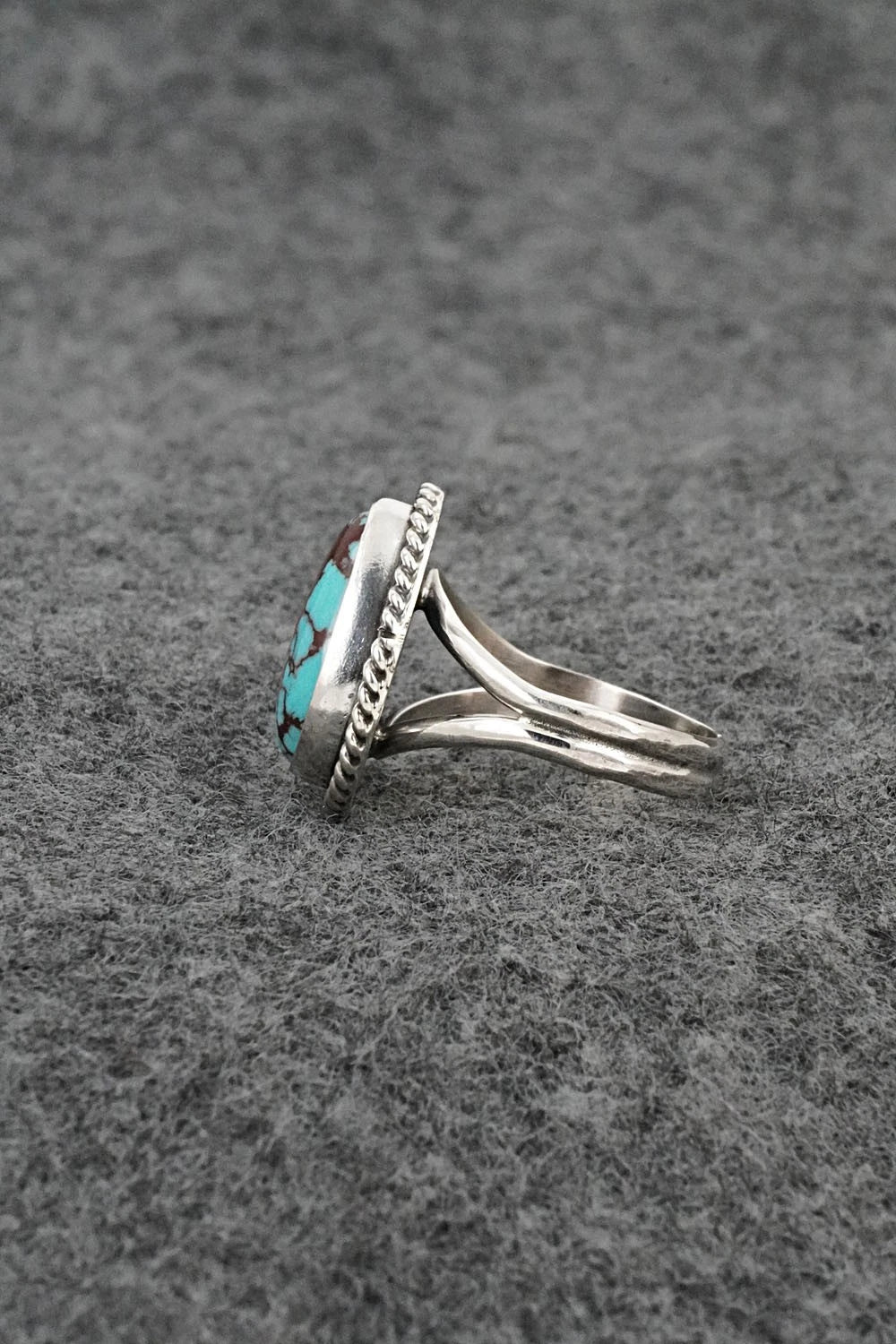 Turquoise & Sterling Silver Ring - Eugene Gruber - Size 5