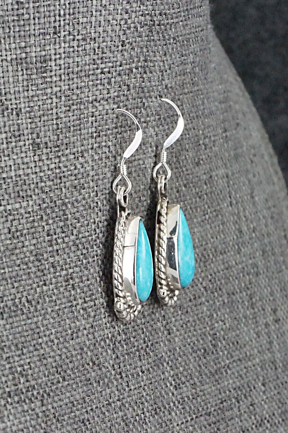 Turquoise and Sterling Silver Earrings - Sharon McCarthy