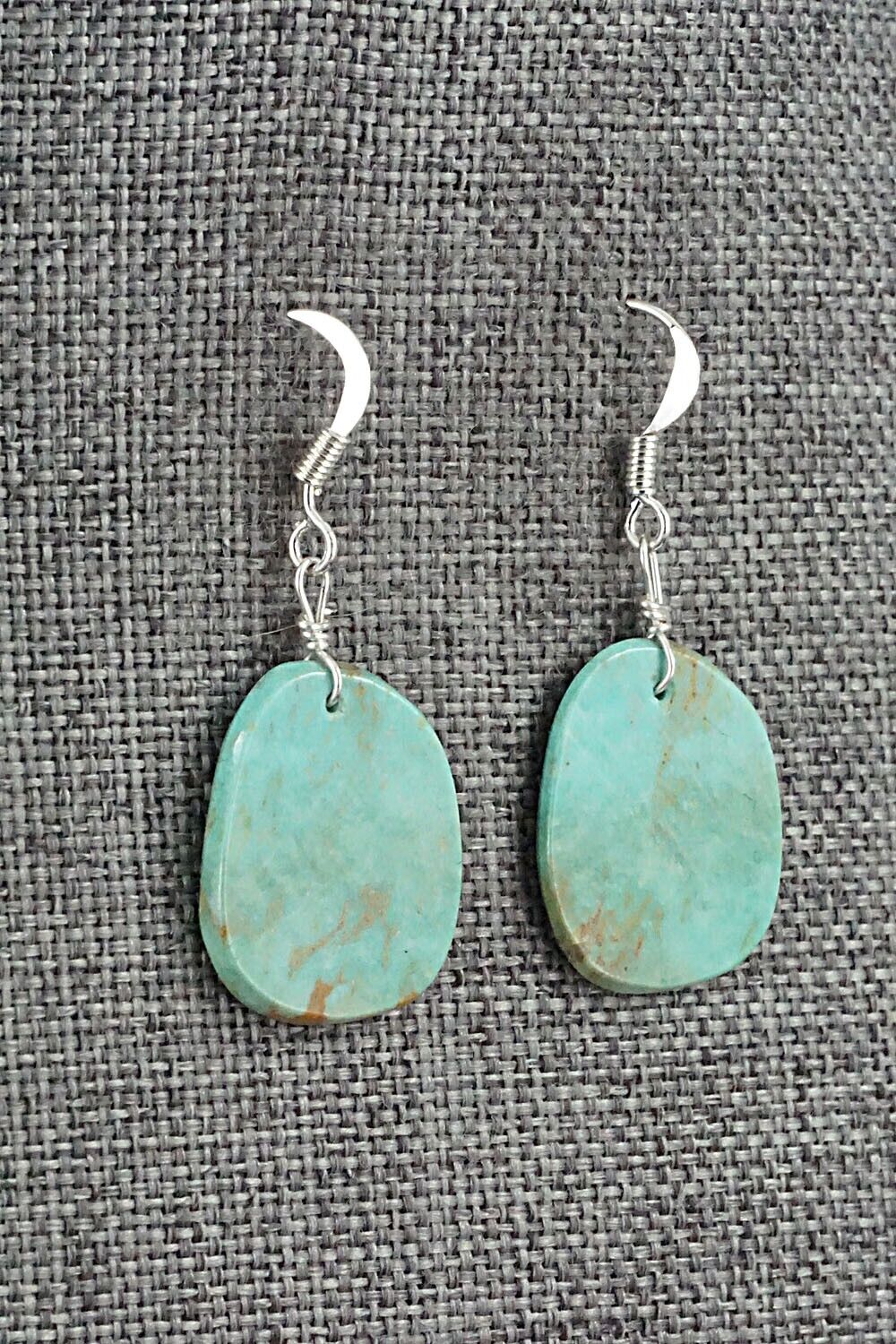 Turquoise & Sterling Silver Earrings - Joe Garcia