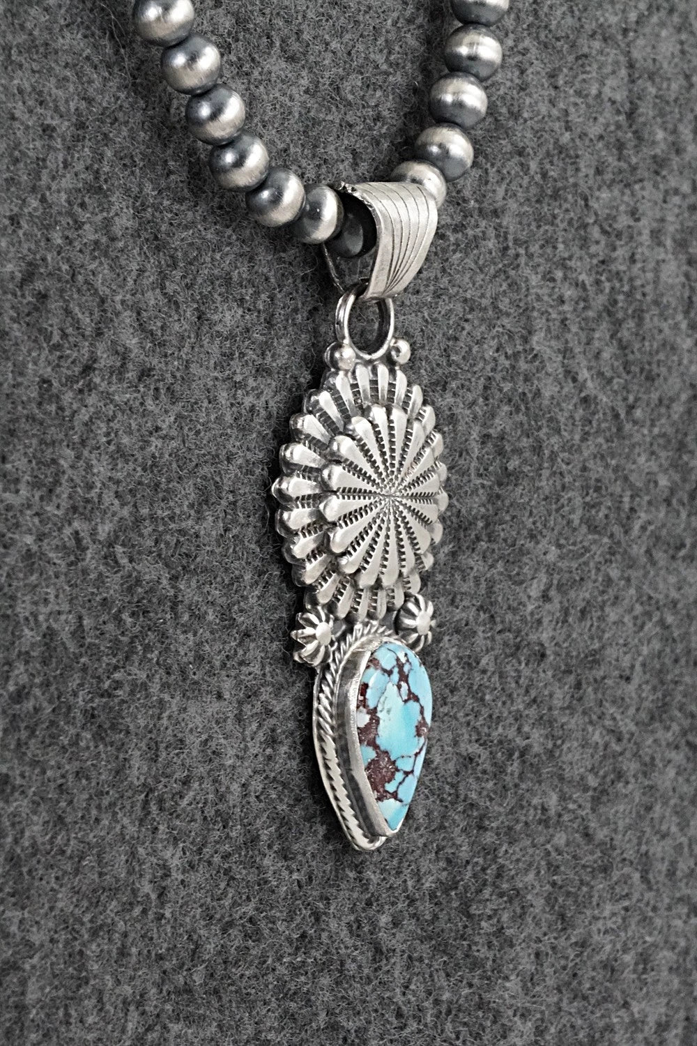 Turquoise & Sterling Silver Necklace - Sharon McCarthy