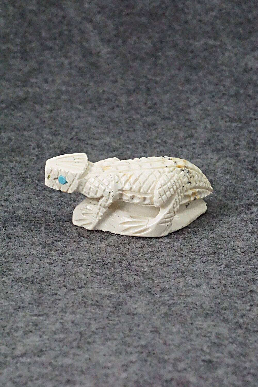 Horned Toad Zuni Fetish Carving - Jensen Charlie