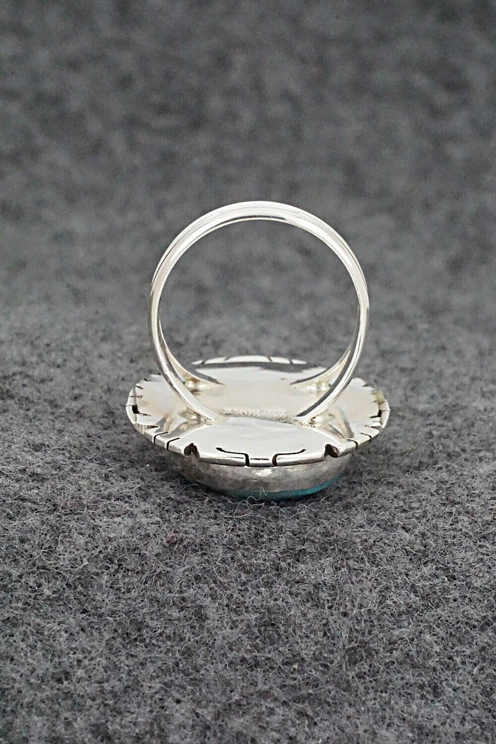 Turquoise & Sterling Silver Ring - Peggy Skeets - Size 7.5