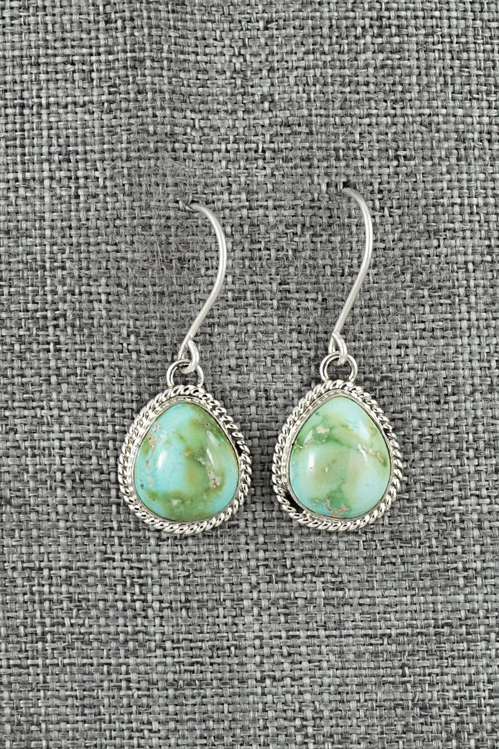 Turquoise & Sterling Silver Earrings - Eugene Gruber