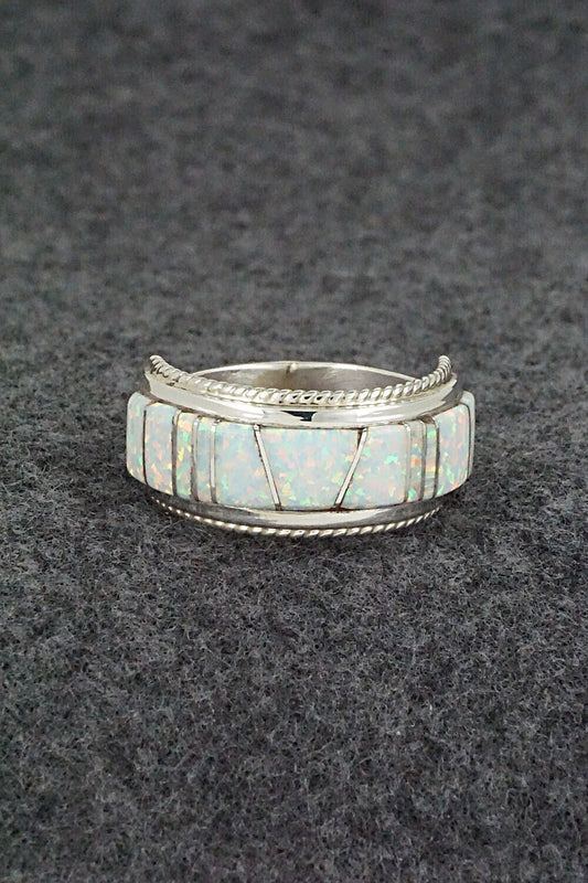 Opalite & Sterling Silver Ring - Deirdre Luna Panteah - Size 12