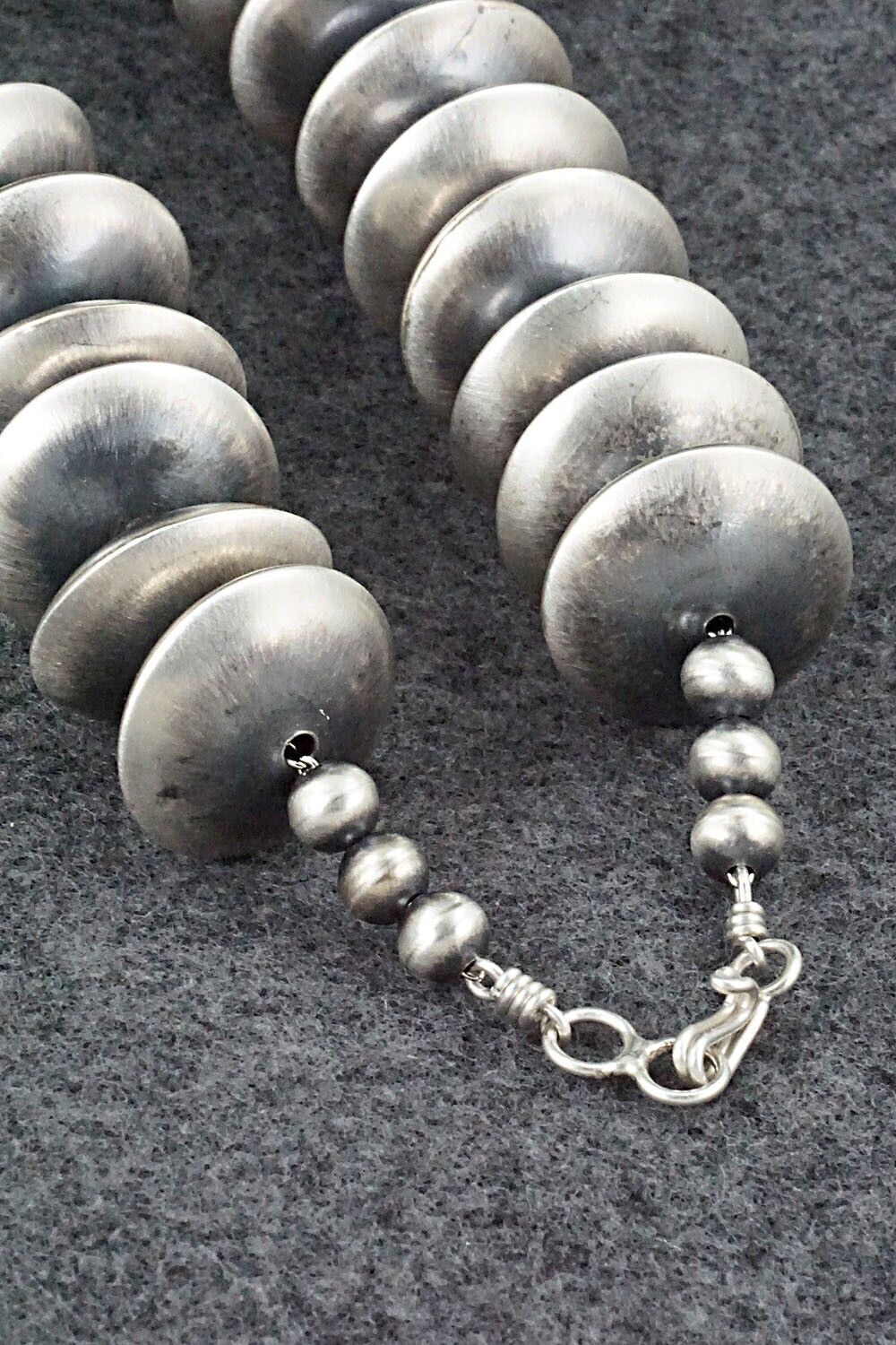Sterling Silver Navajo Pearl Necklace - Bryannen Halwood