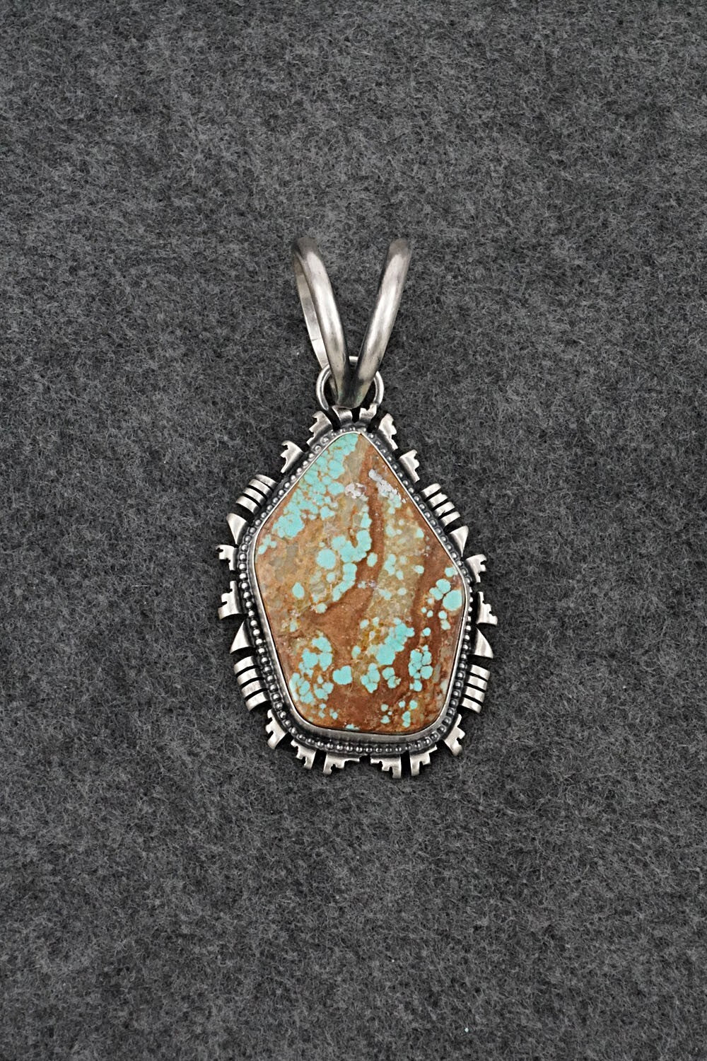 Turquoise & Sterling Silver Pendant - Randy Billy