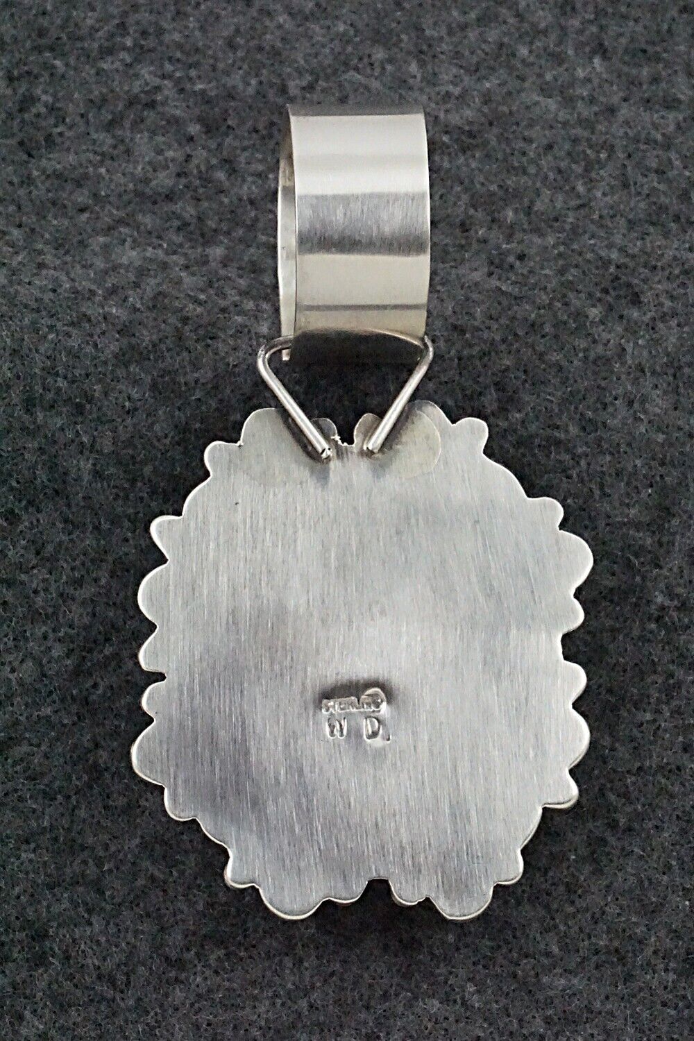 Spiny Oyster and Sterling Silver Pendant - Wilson Dawes